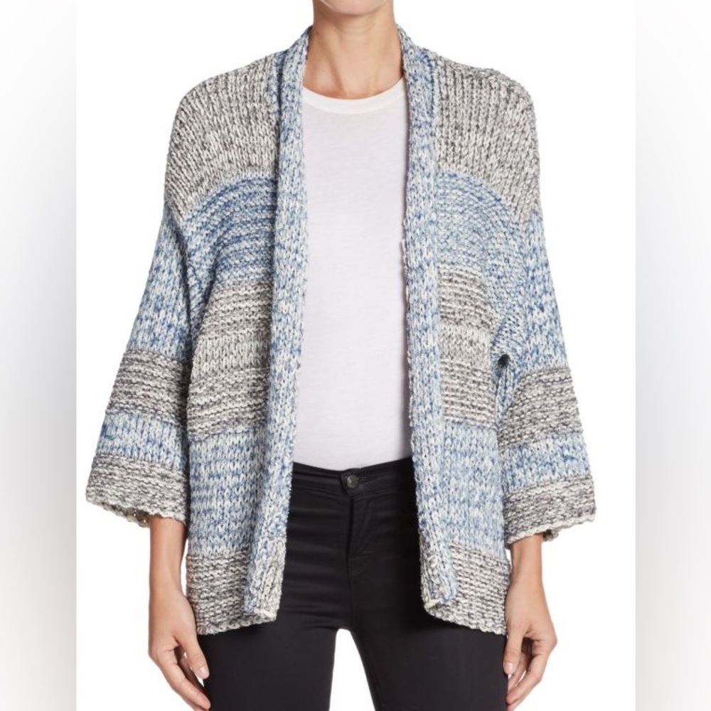 LIKE NEW Vince Striped Open Front Cardigan